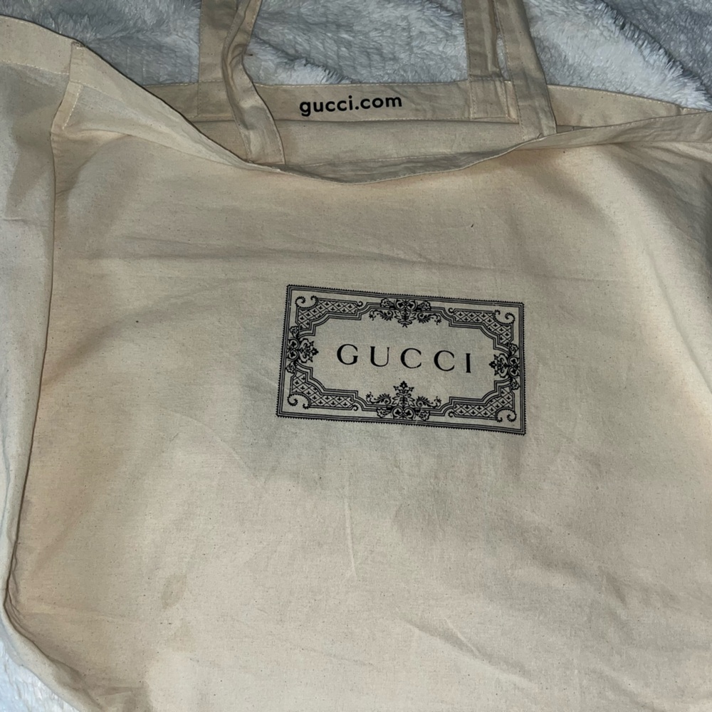 Extra large Gucci 100% cotton canvas Tote/Shopping Bag/dustbag